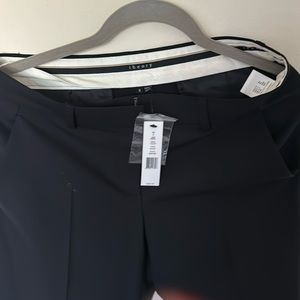 Theory Wool  Mid Rise wide Leg Dress Pants Black Size 6